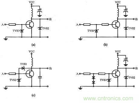 圖3：基于TVS晶體管保護(hù)電路實(shí)例