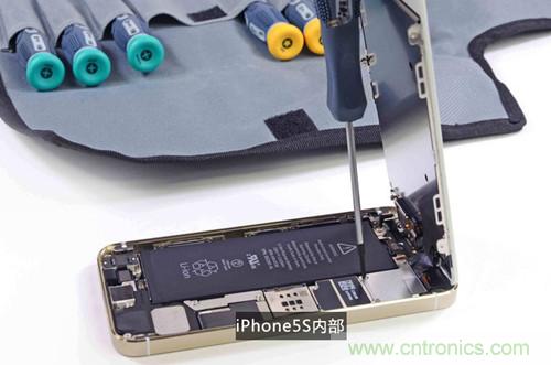 土豪金iPhone 5S拆解：內部結構升級，維修難度增加