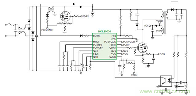 采用NCL30030的AC-DC開關控制器LED驅動方案