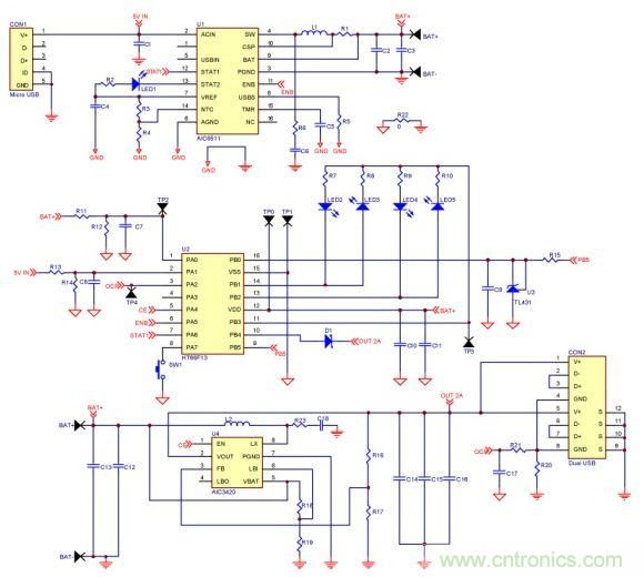 移動(dòng)電源電路的三種設(shè)計(jì)方案，哪個(gè)技高一籌？