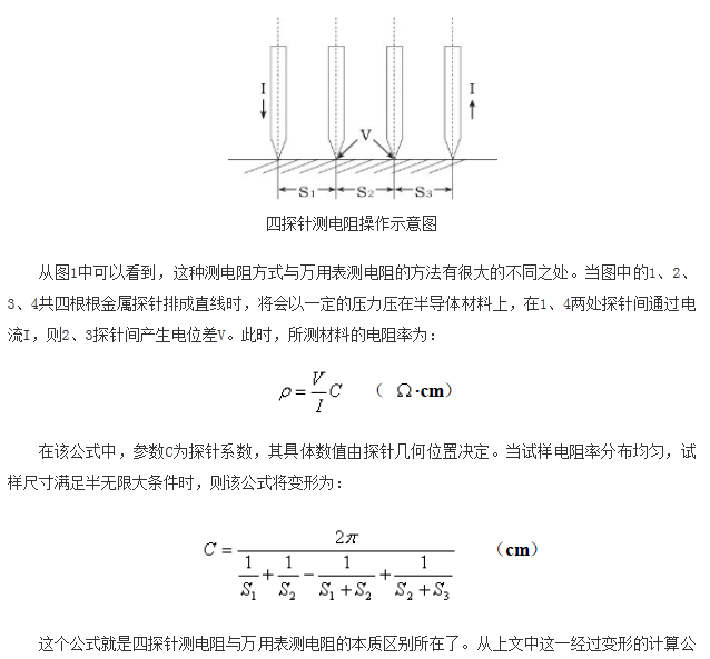 如何區(qū)分萬用表測(cè)電阻和四探針測(cè)電阻？