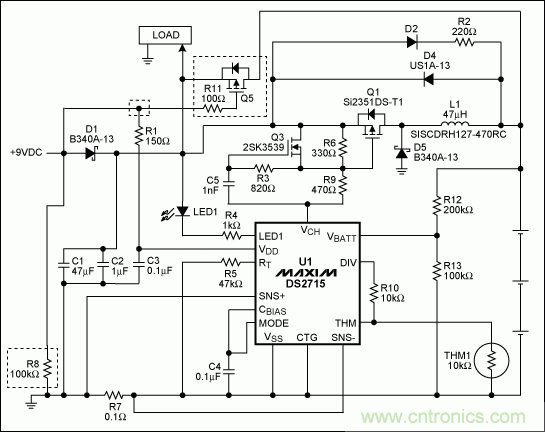 優(yōu)化DS2715電池充電器的負(fù)載切換功能