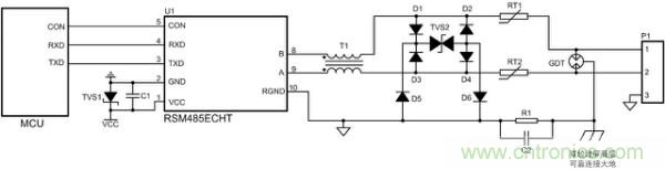 RS-485保護(hù)電路結(jié)電容對信號質(zhì)量的影響