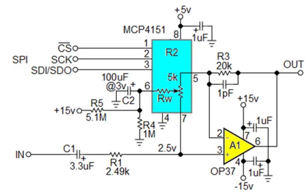 數(shù)字電位器能否代替電路中的機(jī)械電位器？