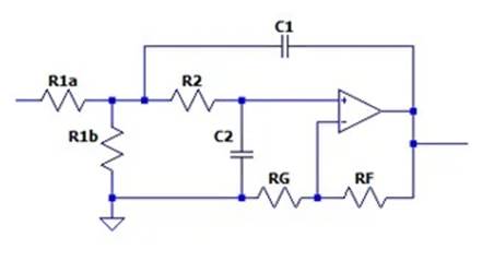 二階運算放大器的低通、帶通和高通濾波器設(shè)計