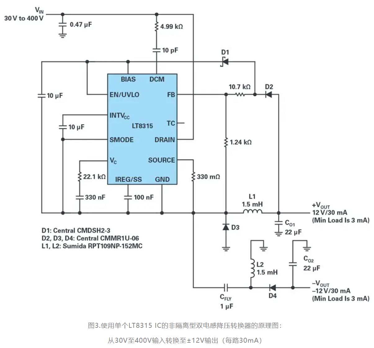 單個IC也能構(gòu)建緊湊、高效的雙極性穩(wěn)壓器