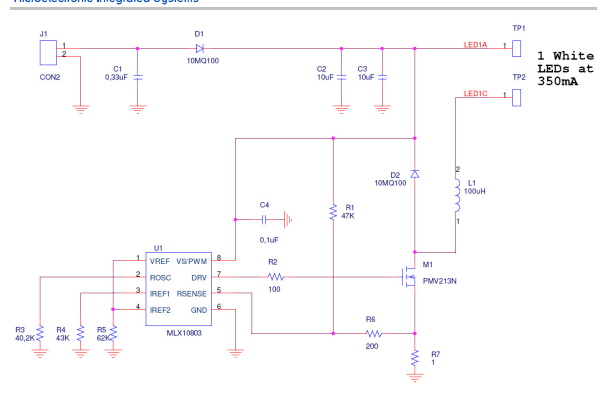 工作頻率為 300 kHz 的汽車(chē) LED 驅(qū)動(dòng)器